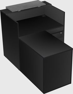 L-shaped modular reception