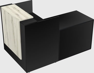 L-shaped modular reception