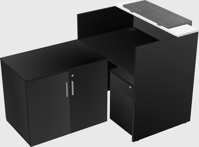 L-shaped modular reception