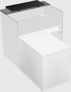 L-shaped modular reception