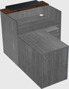 L-shaped modular reception