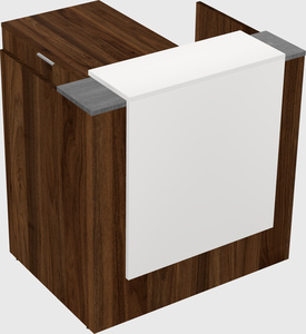 L-shaped modular reception