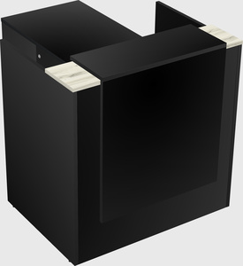 L-shaped modular reception