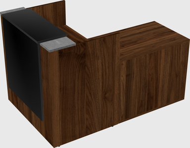 L-shaped modular reception