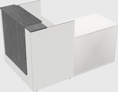L-shaped modular reception