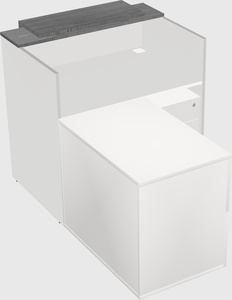 L-shaped modular reception