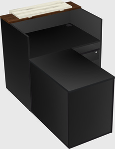 L-shaped modular reception