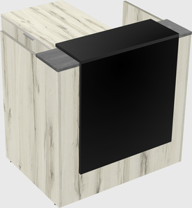 L-shaped modular reception