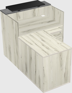 L-shaped modular reception