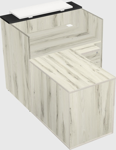 L-shaped modular reception