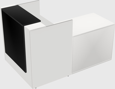 L-shaped modular reception