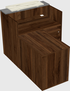 L-shaped modular reception