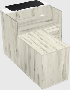 L-shaped modular reception