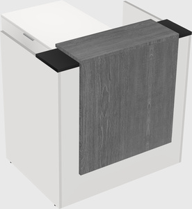 L-shaped modular reception