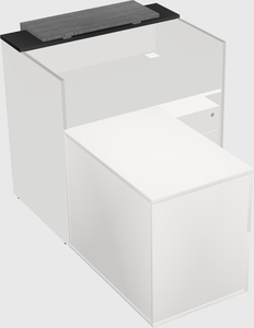 L-shaped modular reception
