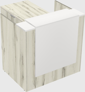 L-shaped modular reception