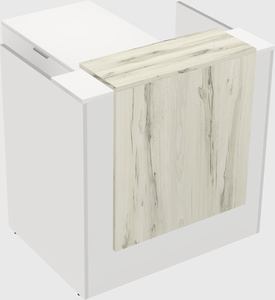 L-shaped modular reception