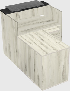 L-shaped modular reception