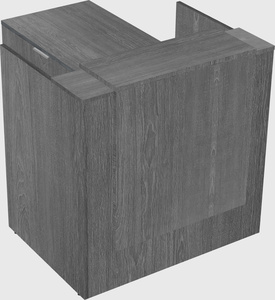 L-shaped modular reception