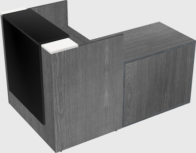 L-shaped modular reception