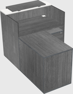 L-shaped modular reception