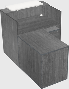 L-shaped modular reception