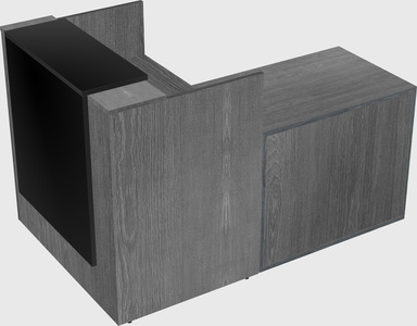 L-shaped modular reception