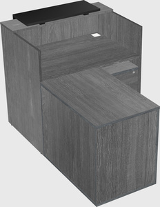 L-shaped modular reception