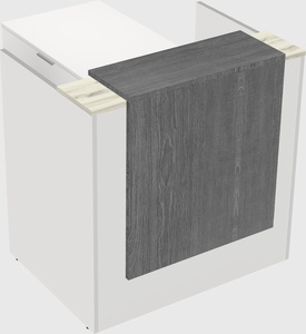 L-shaped modular reception