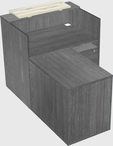 L-shaped modular reception