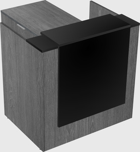 L-shaped modular reception
