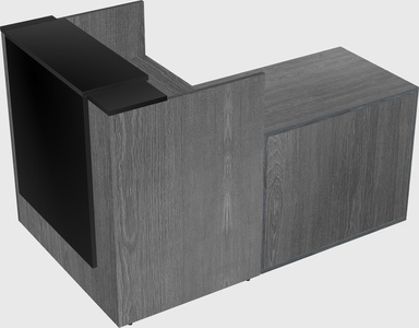 L-shaped modular reception