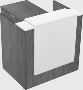 L-shaped modular reception
