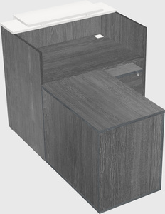 L-shaped modular reception