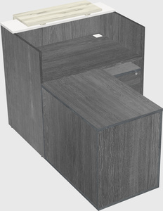 L-shaped modular reception