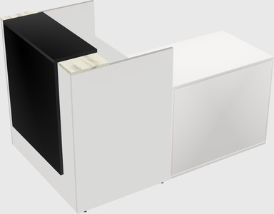 L-shaped modular reception