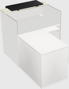 L-shaped modular reception