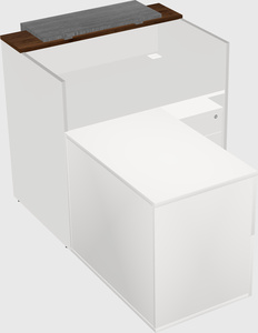 L-shaped modular reception