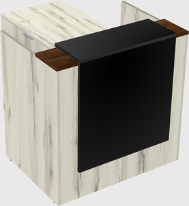 L-shaped modular reception