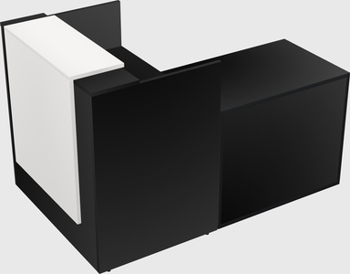 L-shaped modular reception