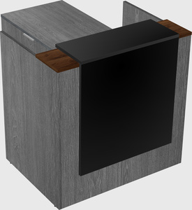 L-shaped modular reception