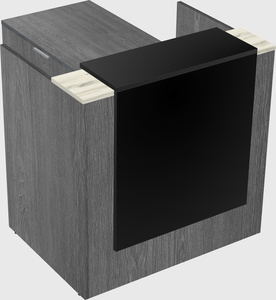 L-shaped modular reception