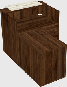 L-shaped modular reception