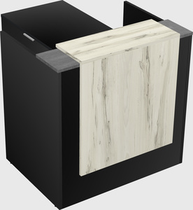 L-shaped modular reception