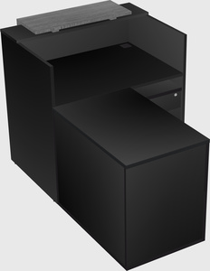 L-shaped modular reception