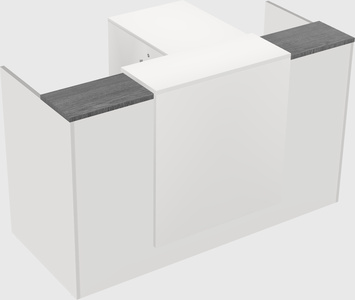 L-shaped modular reception