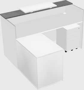 L-shaped modular reception