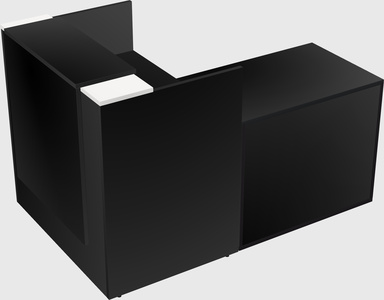 L-shaped modular reception