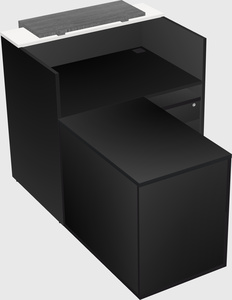 L-shaped modular reception