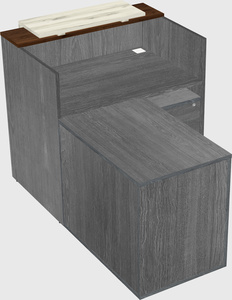 L-shaped modular reception